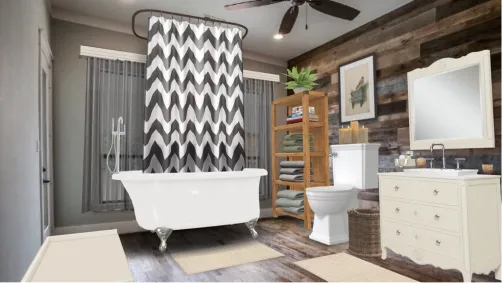 Rustic bathroom