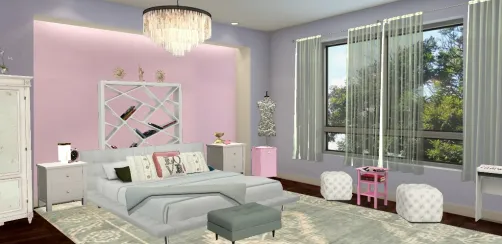 Flirty pink mint room
