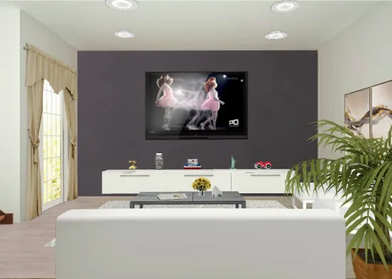 # Sala simples Design Rendering