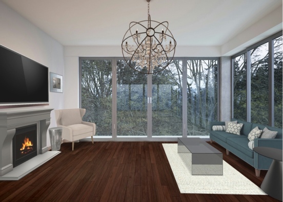 Leeanns living room Design Rendering