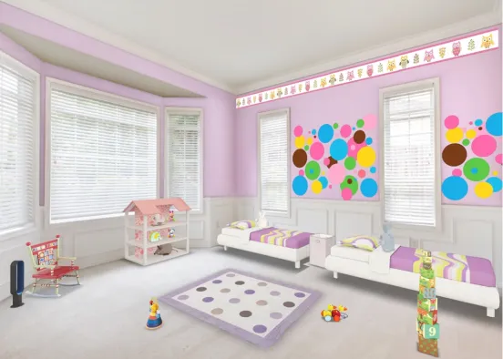 Little Kids Room Design Rendering