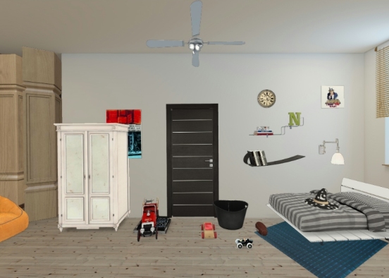 Family apartment room 2 Design Rendering