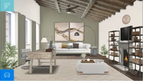 Contemporary Farmhouse Study 