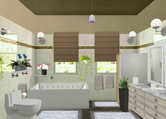 My Luxury Bathroom Design Rendering