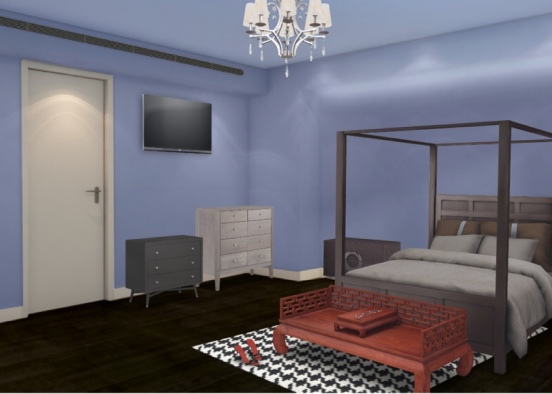 mom and dads room  Design Rendering