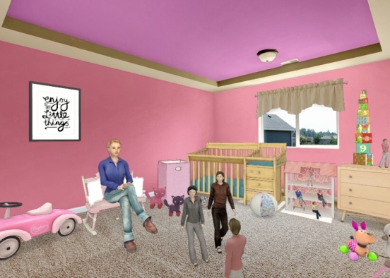 Habitacion para bebes Design Rendering
