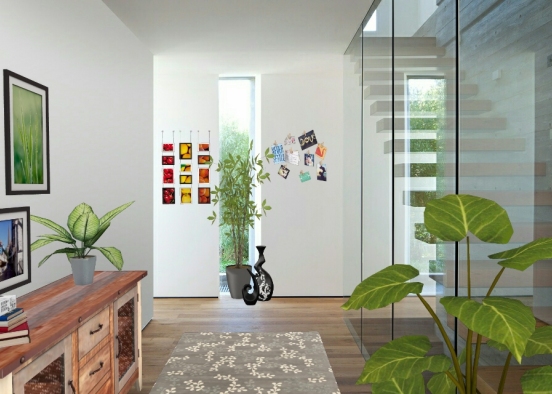 Eco living hallway  Design Rendering