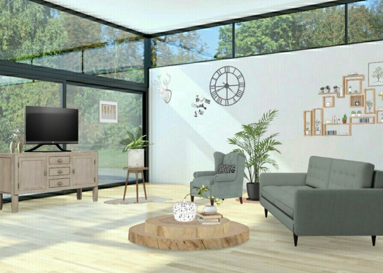 Salon// living room 2 Design Rendering