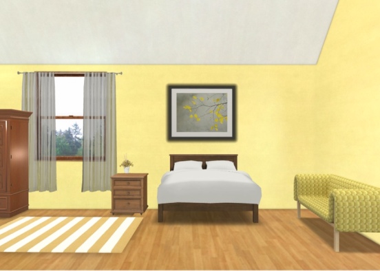 Canary yellow  Design Rendering