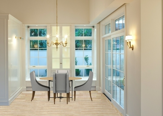 Luxury dining room Design Rendering