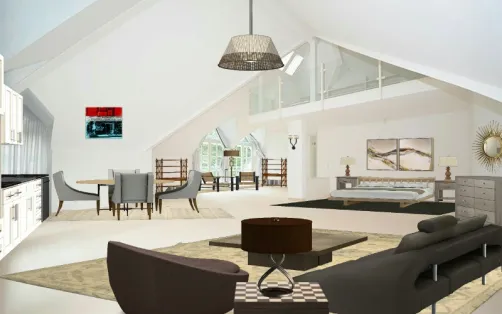 Attic apartment