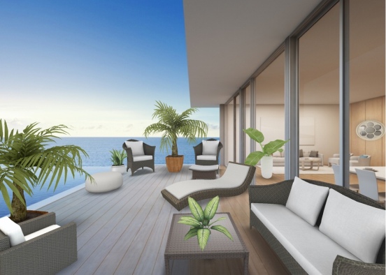 ocean side deck Design Rendering