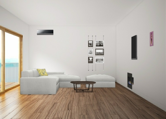 Sala de  estar Design Rendering