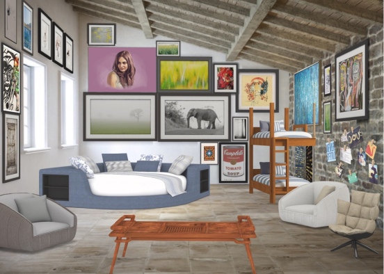 Cozy with full walls Design Rendering