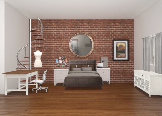 Studio bedroom  Design Rendering