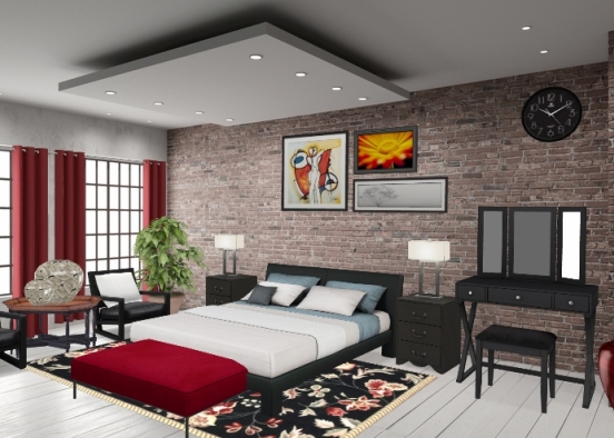 Bedroom design  Design Rendering