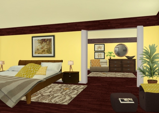 Sunshine bedroom Design Rendering