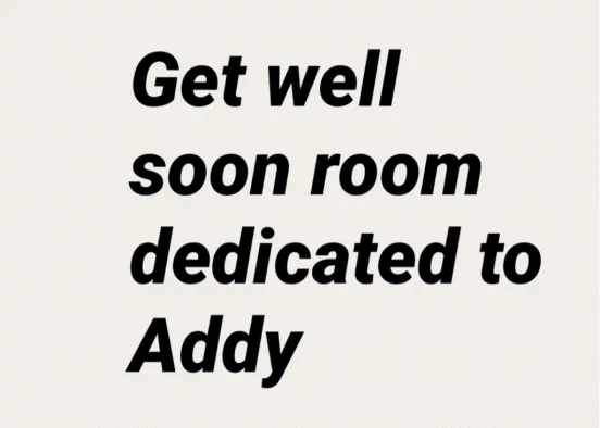 Get well soon room for Addy contest  Design Rendering