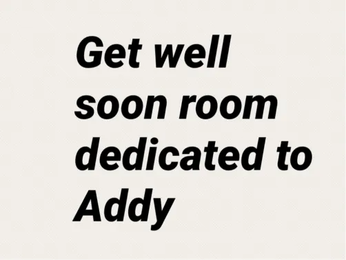 Get well soon room for Addy contest 