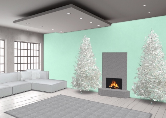 A white Christmas Design Rendering