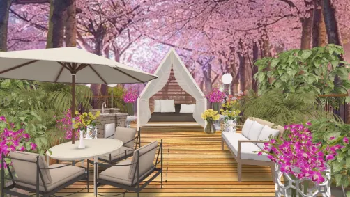 Purple passion patio