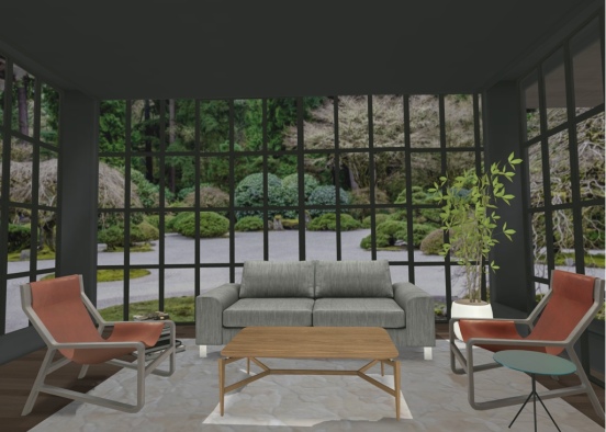 Reading room with a view Design Rendering