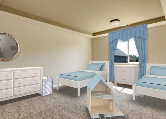 girls twin bed set Design Rendering