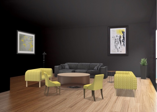 Black and Yellow Design Rendering