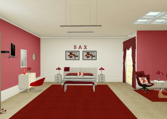 Dreamy Bedroom Design Rendering
