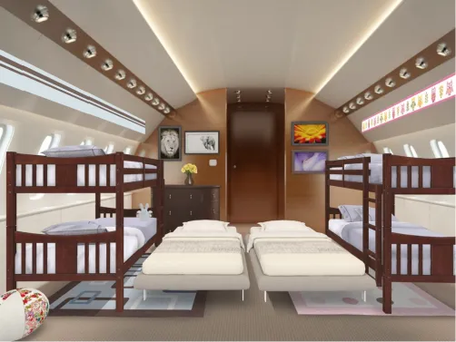Kids bunking zone (private plane)