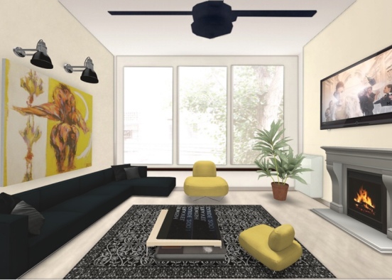 first living room design Design Rendering