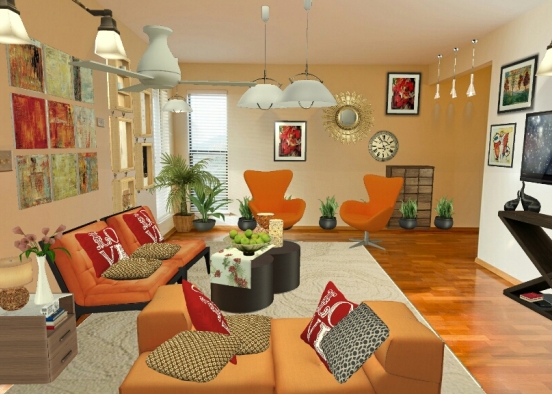 Living room 2,1 Design Rendering