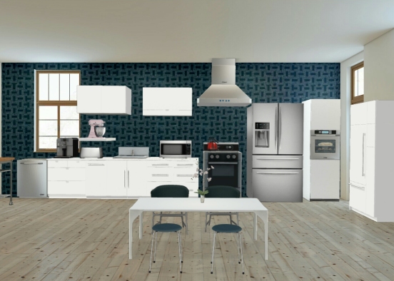 Cozinha Moderna Design Rendering