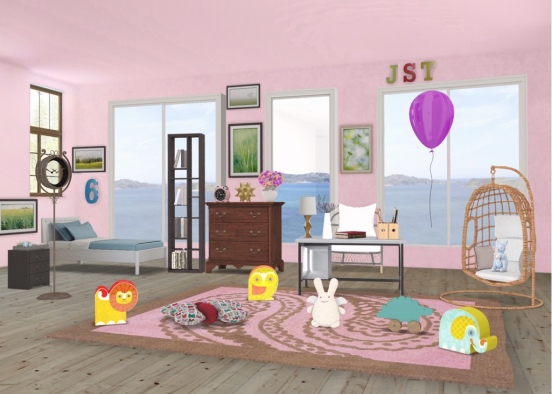My 6-Year Old Sister’s Dream Room Design Rendering