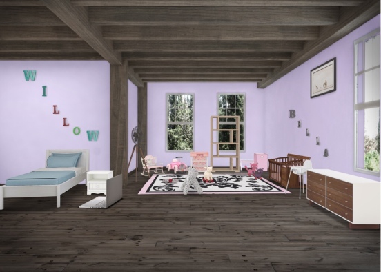 Bella and willows room Design Rendering