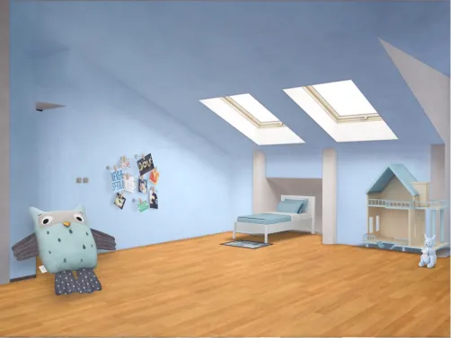 attic bedroom 