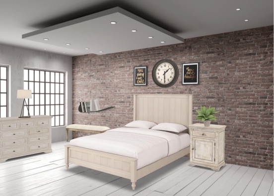 Beautiful bedroom  Design Rendering