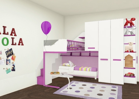 GalaViola Bedroom Design Rendering