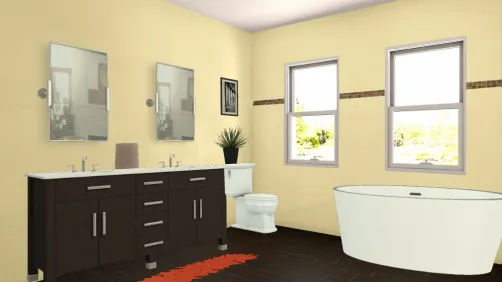 Main floor bathroom In new home