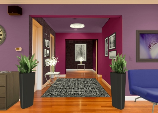 Purple hall Design Rendering