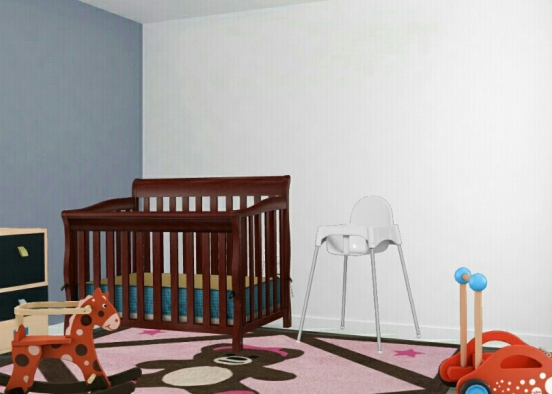 Baby boy bedroom Design Rendering