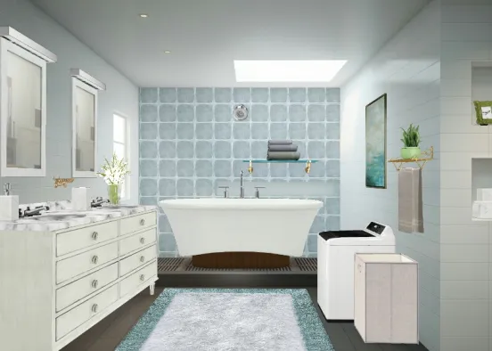 Contemporary bathroom  Design Rendering