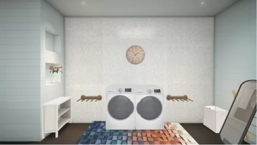 Cute, Bright Laundry Room