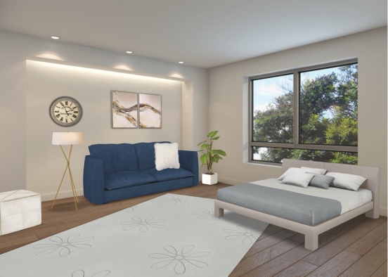 Modern bedroom (1) Design Rendering