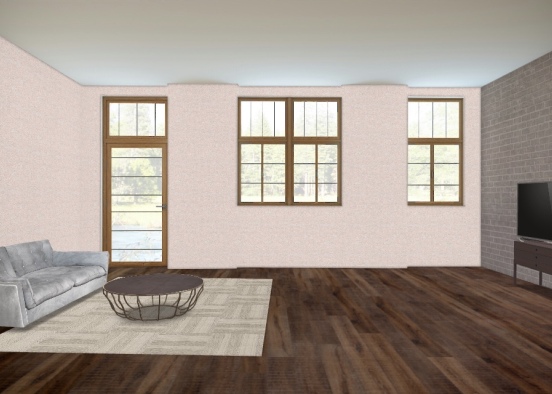 Living room - england country Design Rendering