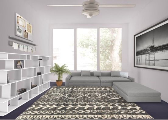 basic living-room  Design Rendering