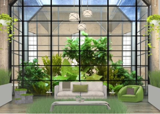 plant-green room Design Rendering