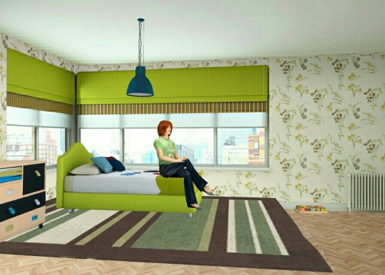 "Green room" Design Rendering