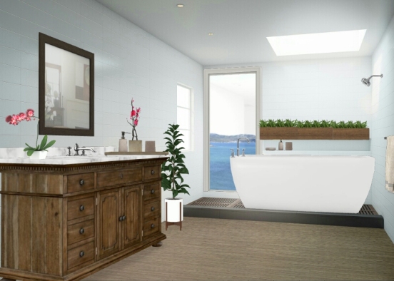 Relax bath spa Design Rendering