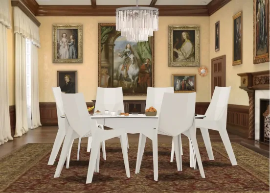 George Washington’s dining room Design Rendering